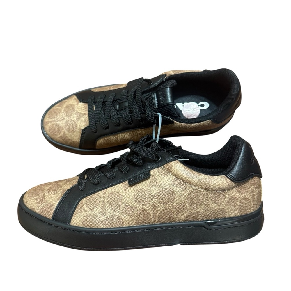 NWT Coach Men’s Signature Canvas & Leather Sneakers | Size 8D / 41 - Picture 3 of 9